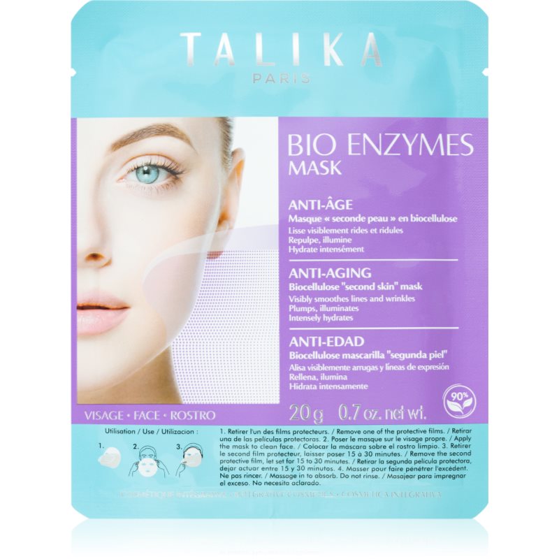 Talika Bio Enzymes Mask Anti-Age plátýnková maska proti vráskám 20 g - parfo.cz