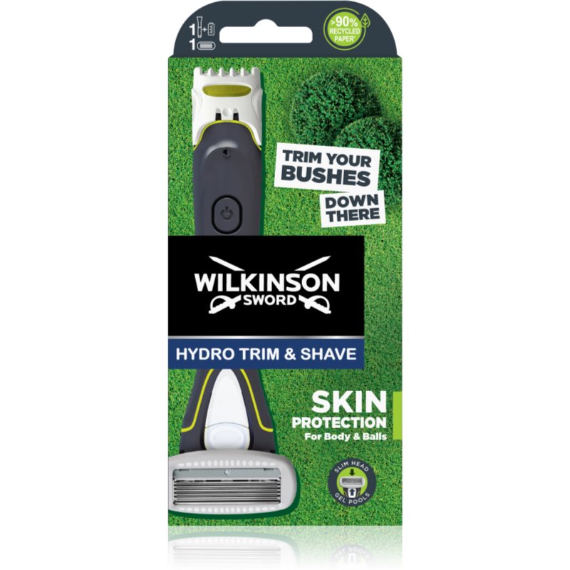 Wilkinson Sword Hydro Trim and Shave Skin Protection For Body and Balls elektrický holicí strojek 1 ks - parfo.cz