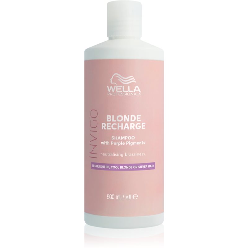 Wella Professionals Invigo Blonde Recharge šampon pro blond vlasy neutralizující žluté tóny 500 ml - parfo.cz