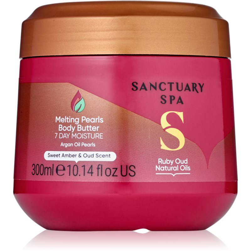 Sanctuary Spa Ruby Oud vyživující tělové máslo 300 ml - parfo.cz