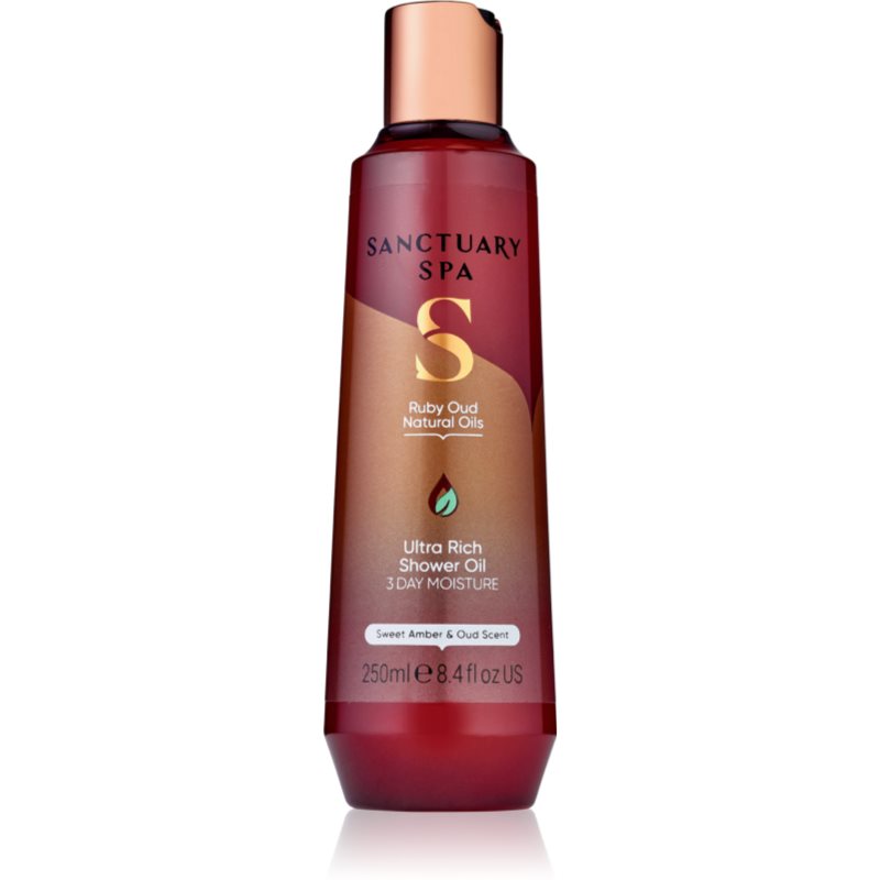 Sanctuary Spa Ruby Oud pečující sprchový olej s vyživujícím účinkem 250 ml - parfo.cz