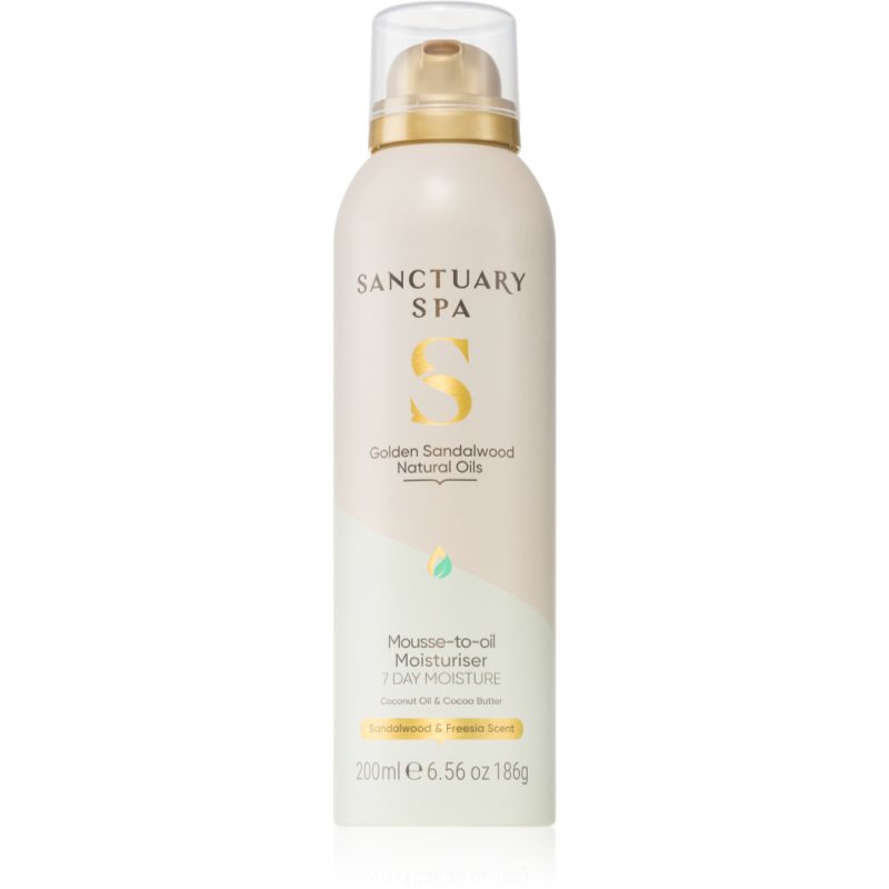 Sanctuary Spa Golden Sandalwood hydratační pěna s vyživujícím účinkem 200 ml - parfo.cz