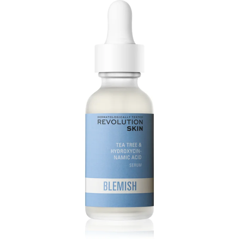 Revolution Skincare Blemish Tea Tree & Hydroxycinnamic Acid zklidňující sérum proti zarudnutí pleti pro mastnou a problematickou pleť 30 ml - parfo.cz