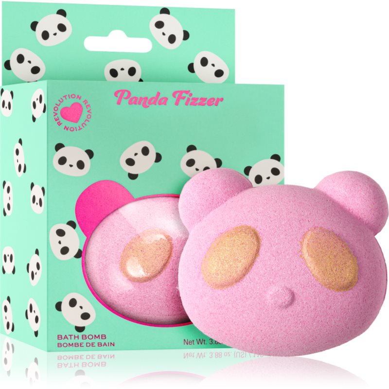 I Heart Revolution Bath Fizzer Panda koupelová bomba s vůní Cranberry & Vanilla 110 g - parfo.cz