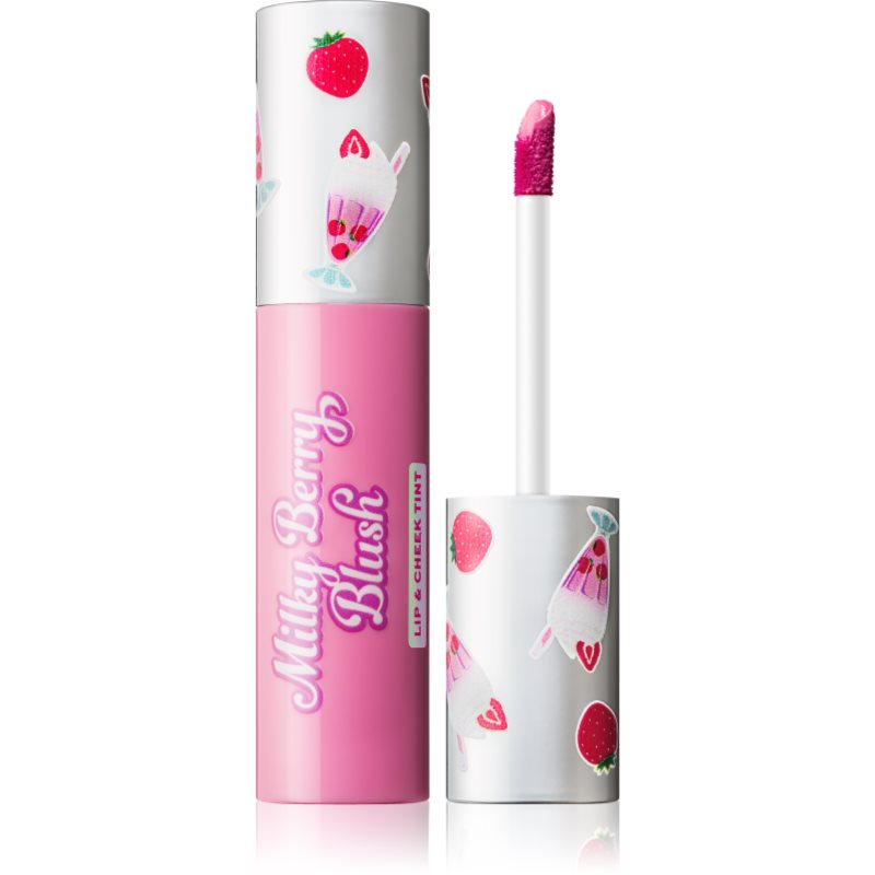 I Heart Revolution Milkshake Milky Berry Blush multifunkční líčidlo líčidlo na rty a tváře odstín Strawberry Shake 10 ml - parfo.cz