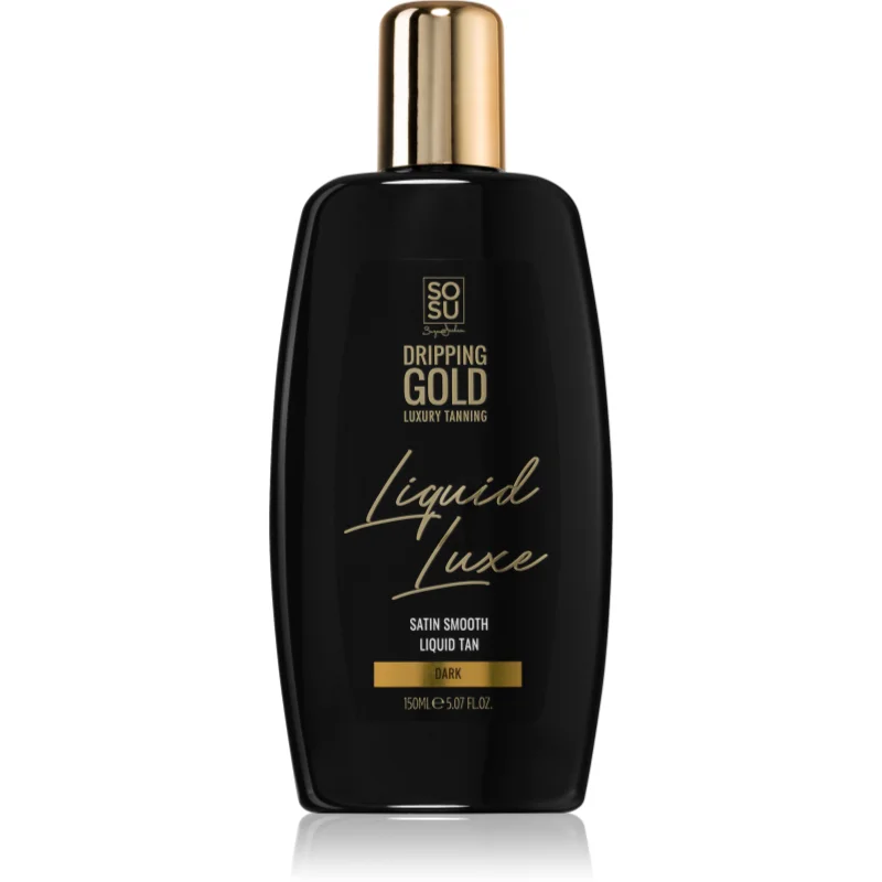 Dripping Gold Luxury Tanning Liquid Luxe samoopalovací voda na tělo Dark 150 ml - parfo.cz