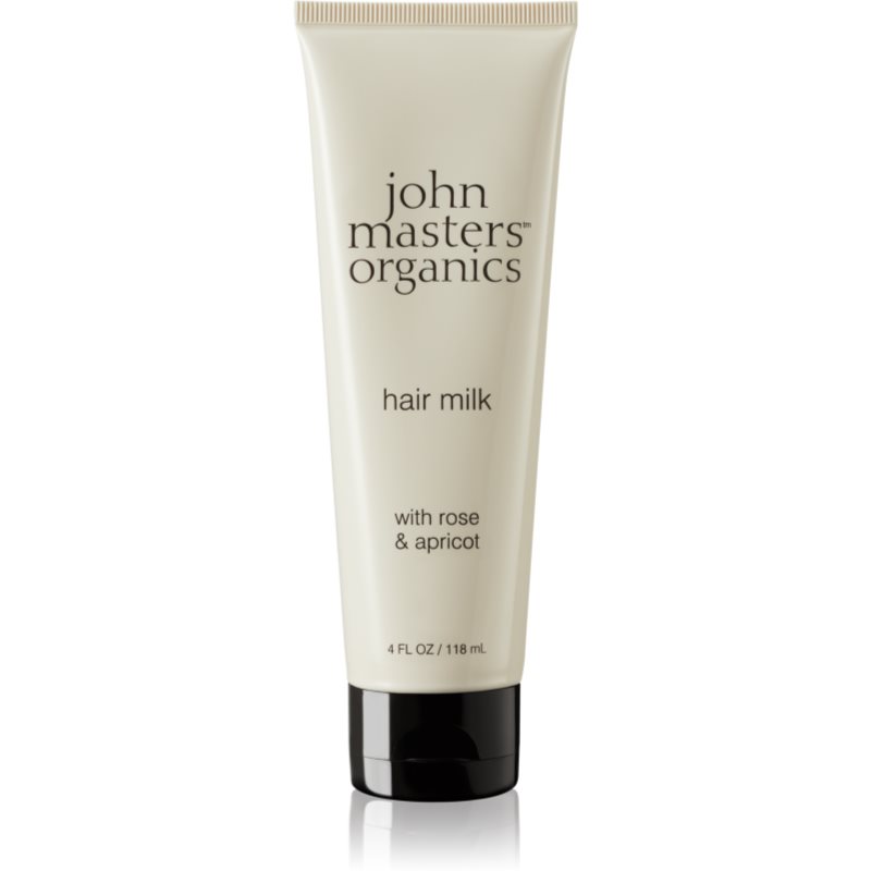 John Masters Organics Rose & Apricot Hair Milk bezoplachové mléko na suché konečky vlasů 118 ml - parfo.cz