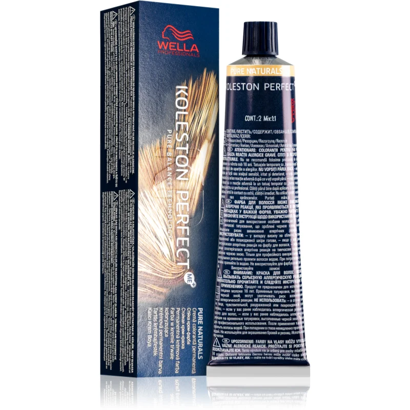 Wella Professionals Koleston Perfect ME+ Pure Naturals permanentní barva na vlasy odstín 10/03 60 ml - parfo.cz