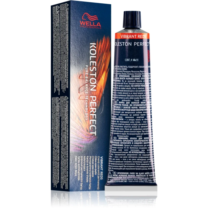 Wella Professionals Koleston Perfect ME+ Vibrant Reds permanentní barva na vlasy odstín 7/34 60 ml - parfo.cz