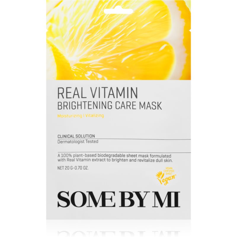 Some By Mi Clinical Solution Vitamin Brightening Care Mask rozjasňující plátýnková maska s antioxidačním účinkem 20 g - parfo.cz