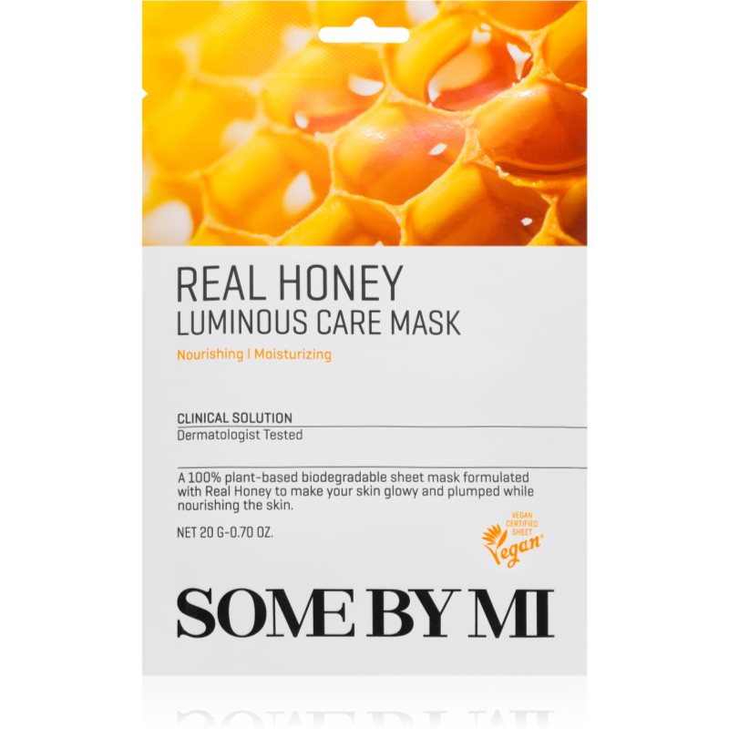 Some By Mi Clinical Solution Honey Luminous Care Mask rozjasňující plátýnková maska 20 g - parfo.cz