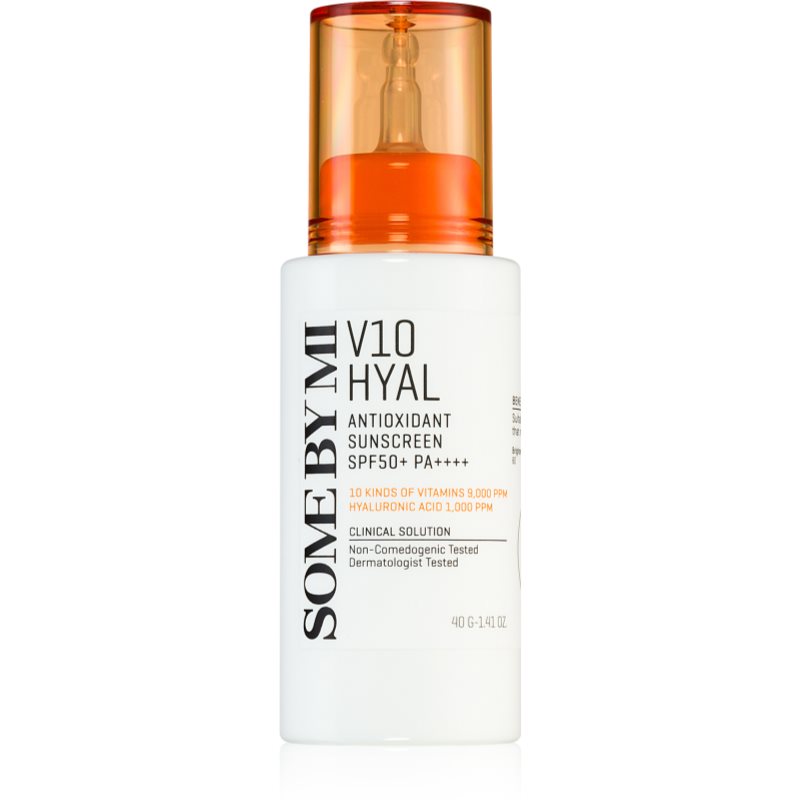 Some By Mi V10 Hyal Antioxidant Sunscreen intenzivní zklidňující a ochranný krém SPF 50+ 40 ml - parfo.cz