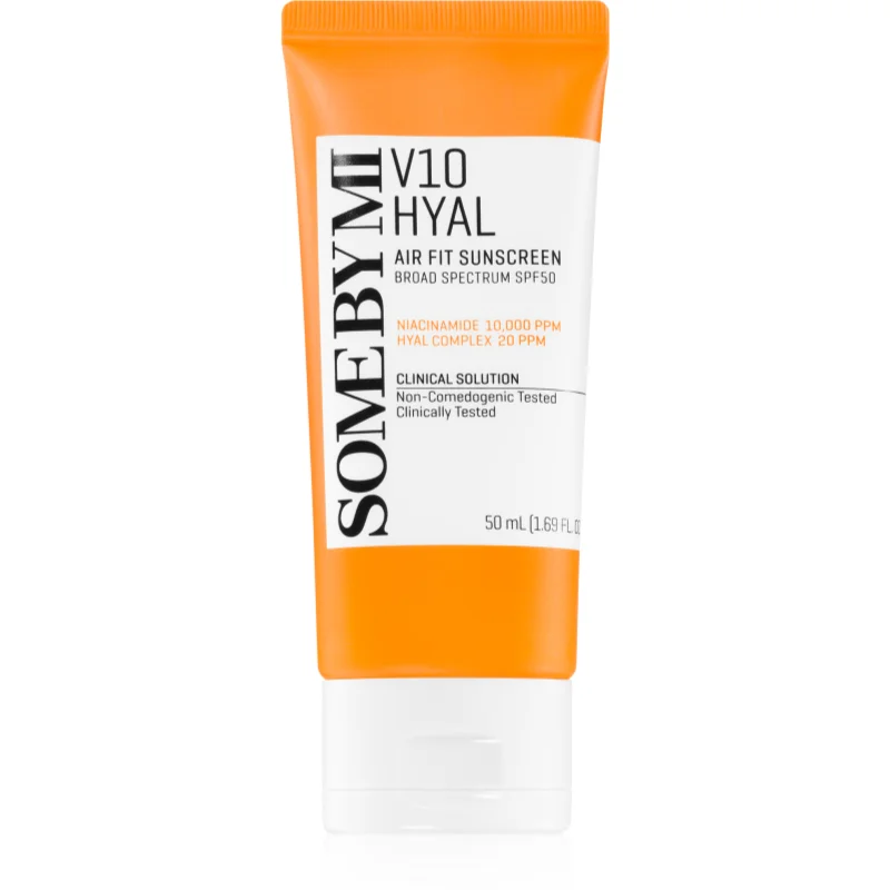 Some By Mi V10 Hyal Air Fit Sunscreen lehký ochranný krém na obličej SPF 50+ 50 ml - parfo.cz