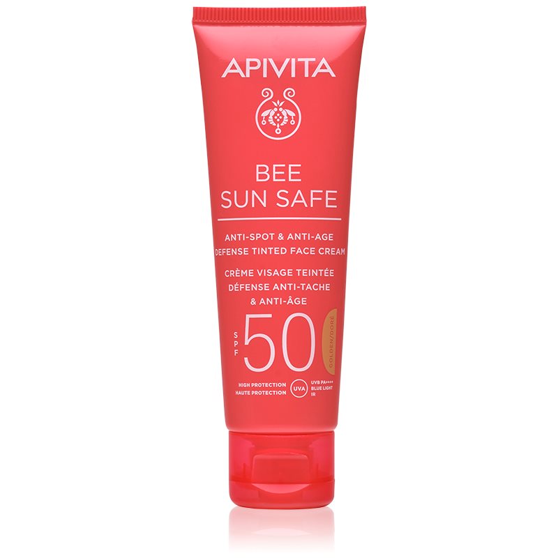 Apivita Bee Sun Safe ochranný tónovací krém na obličej SPF 50+ 50 ml - parfo.cz