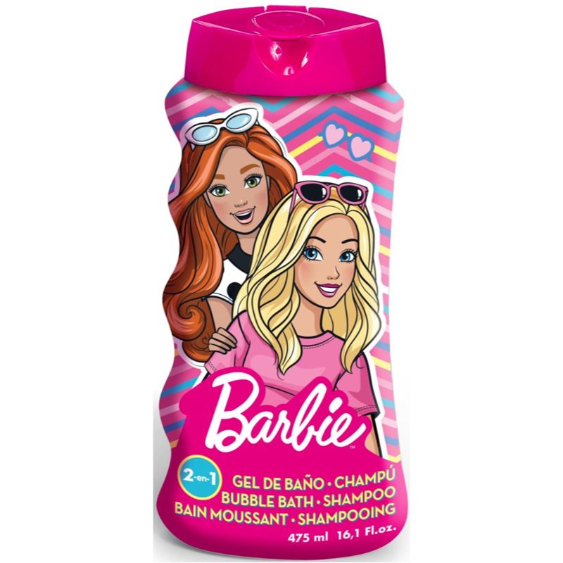 Barbie Bubble Bath & Shampoo 2 in 1 sprchový a koupelový gel 2 v 1 475 ml - parfo.cz