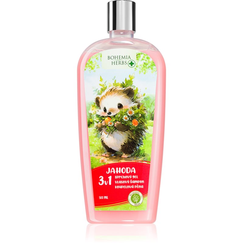 Bohemia Gifts & Cosmetics Bohemia Herbs Strawberry bublinková koupel a mycí gel 500 ml - parfo.cz