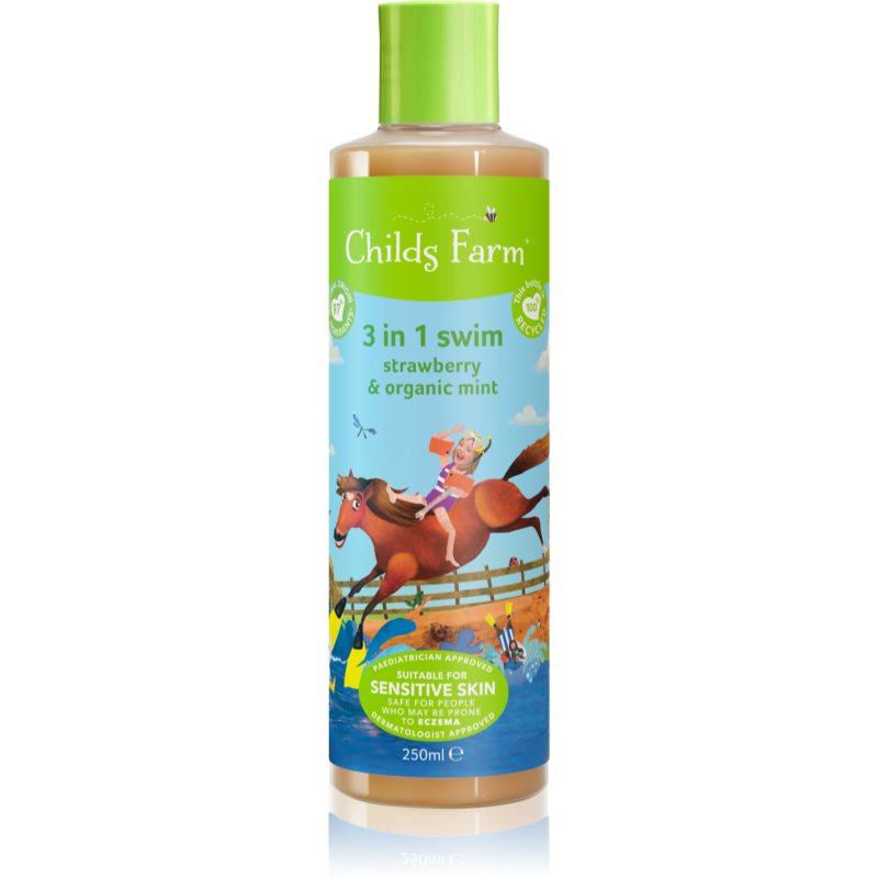 Childs Farm 3 in 1 Swim Strawberry & Organic Mint 3 v 1 šampon