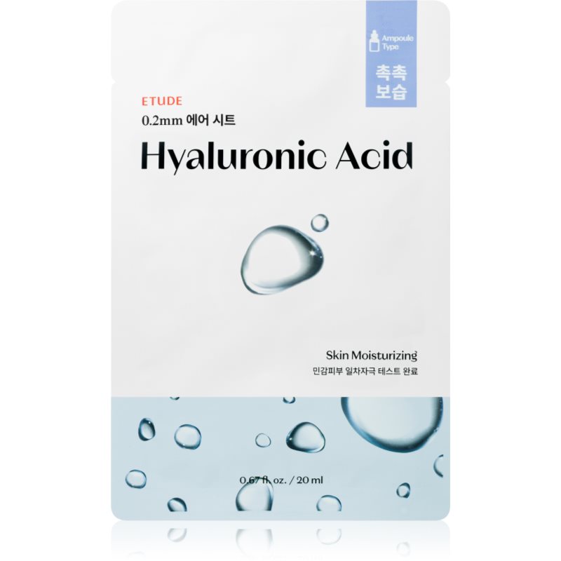 ETUDE 0.2 Therapy Air Mask Hyaluronic Acid plátýnková maska pro intenzivní hydrataci 20 ml - parfo.cz