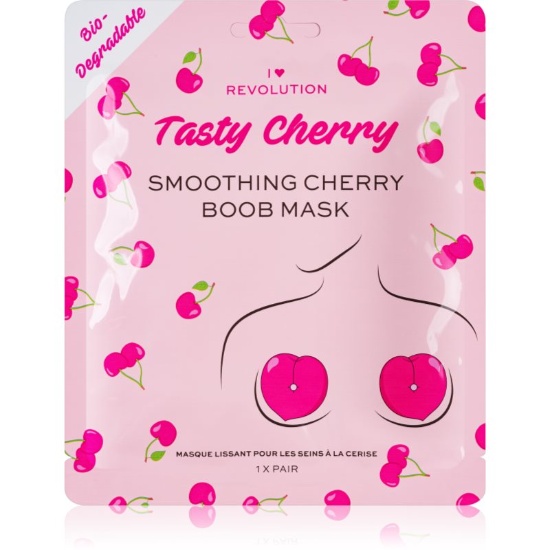 I Heart Revolution Tasty Cherry intenzivní hydrogelová maska pro zpevnění dekoltu 2 ks - parfo.cz