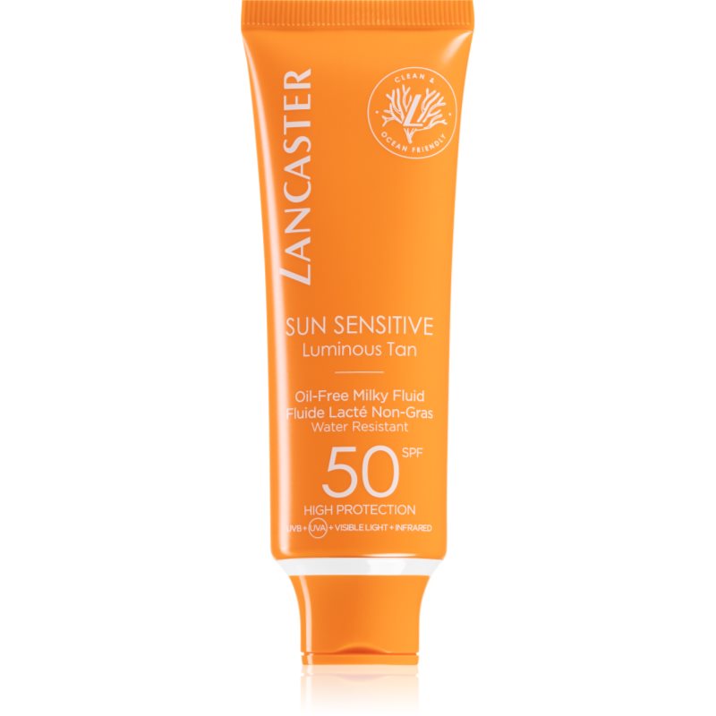 Lancaster Sun Sensitive Oil-Free Milky Fluid opalovací fluid na obličej SPF 50 50 ml - parfo.cz