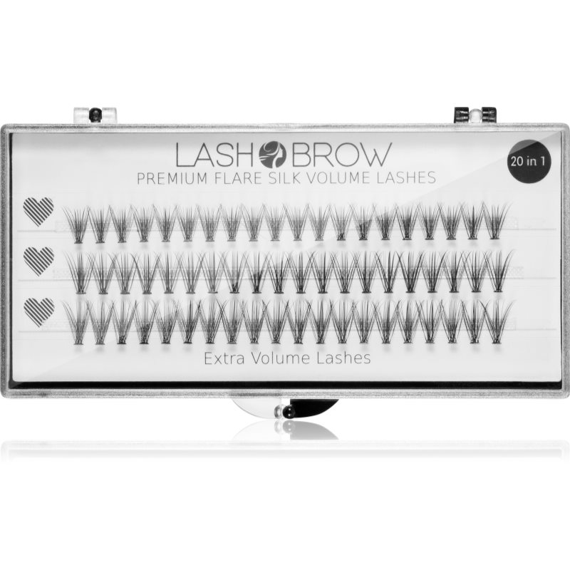 Lash Brow Premium Flare Silk Lashes umělé řasy Extra Volume 1 ks - parfo.cz