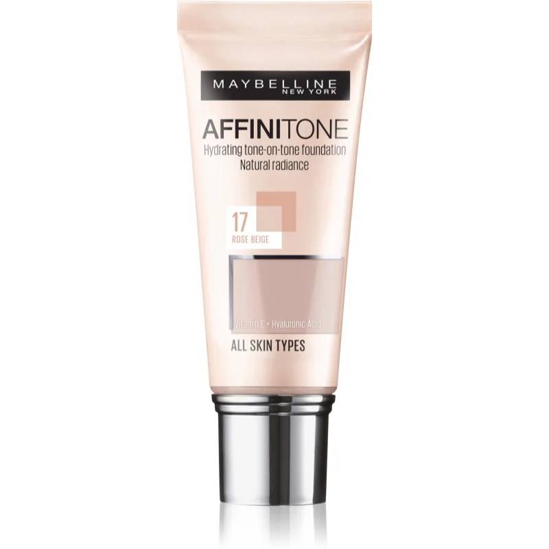 MAYBELLINE NEW YORK Affinitone hydratační make-up odstín 17 Rose Beige 30 ml - parfo.cz