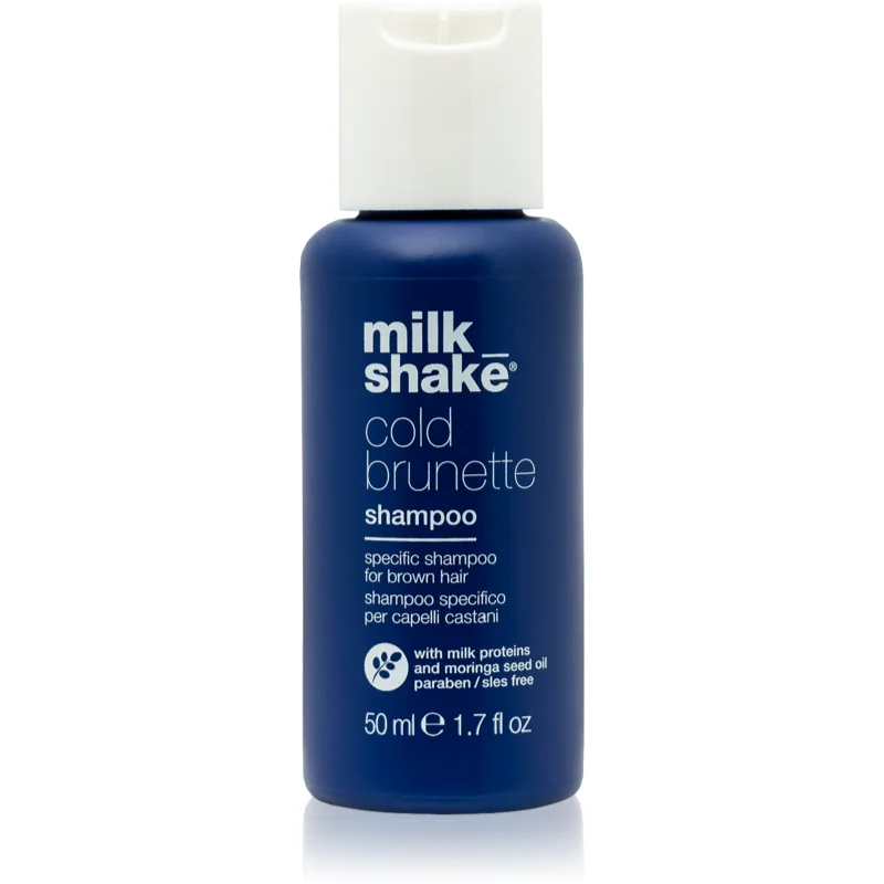 Milk Shake Cold Brunette šampon neutralizující žluté tóny pro hnědé odstíny vlasů 50 ml - parfo.cz