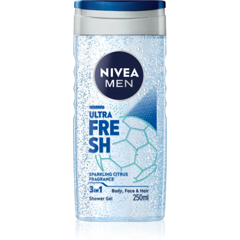 NIVEA MEN Ultra Fresh osvěžující sprchový gel 3 v 1 250 ml - parfo.cz