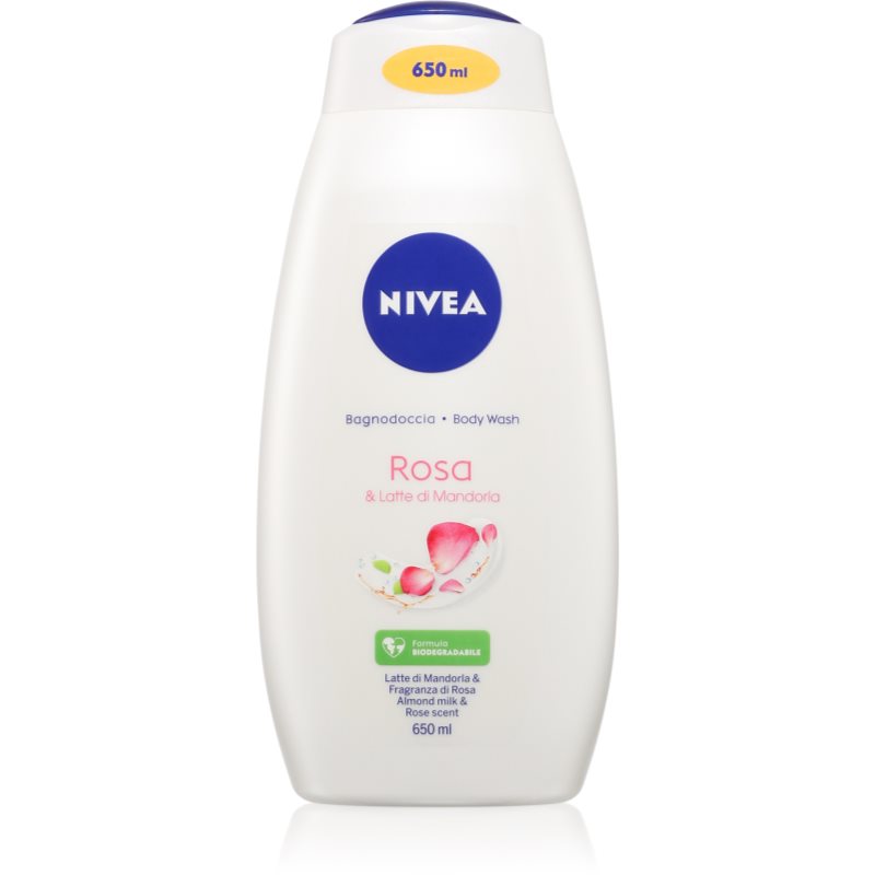 NIVEA Rose & Almond Oil hydratační sprchový gel 650 ml - parfo.cz