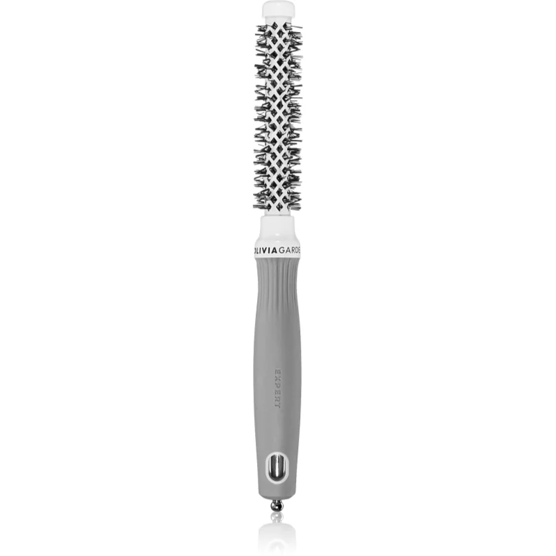 Olivia Garden Expert Shine Wavy Bristles White&Grey kartáč na vlasy průměr 15 mm 1 ks - parfo.cz