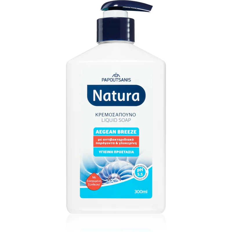 PAPOUTSANIS Natura Liquid Soap tekuté mýdlo 300 ml - parfo.cz