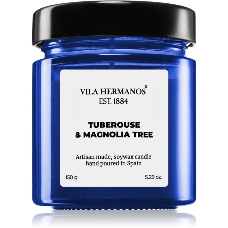 Vila Hermanos Apothecary Cobalt Blue Tuberose & Magnolia Tree vonná svíčka 150 g - parfo.cz