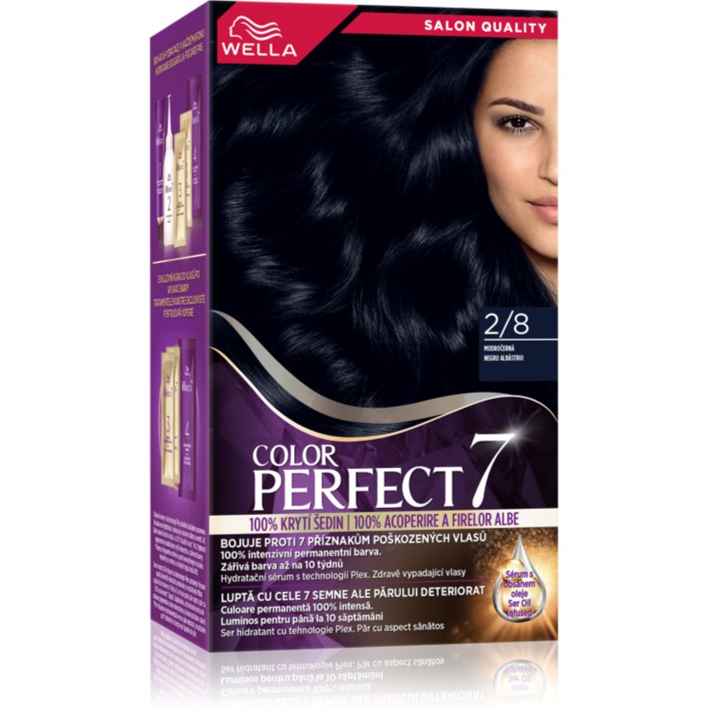 Wella Color Perfect barva na vlasy odstín 2/8 Blue Black 1 ks - parfo.cz