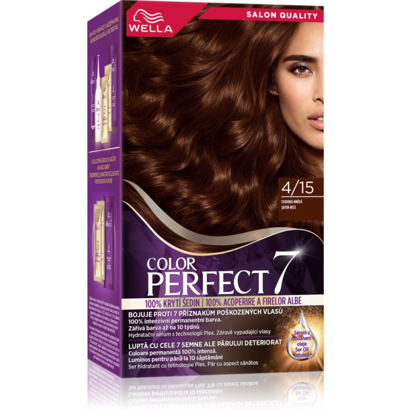 Wella Color Perfect barva na vlasy odstín 4/15 Cool Evening Brown 1 ks - parfo.cz