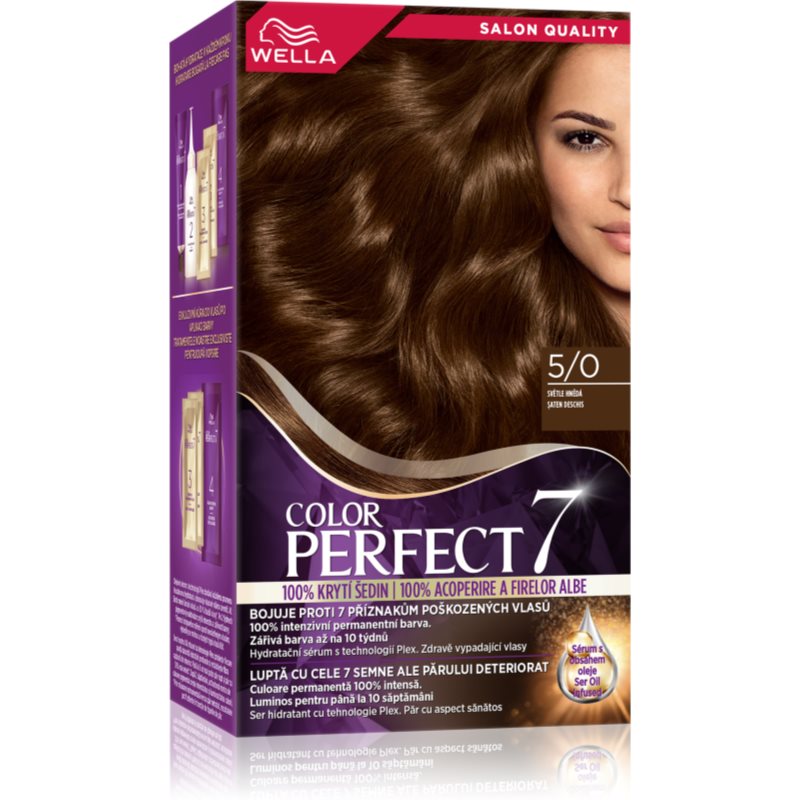 Wella Color Perfect barva na vlasy odstín 5/0 Light Brown 1 ks - parfo.cz