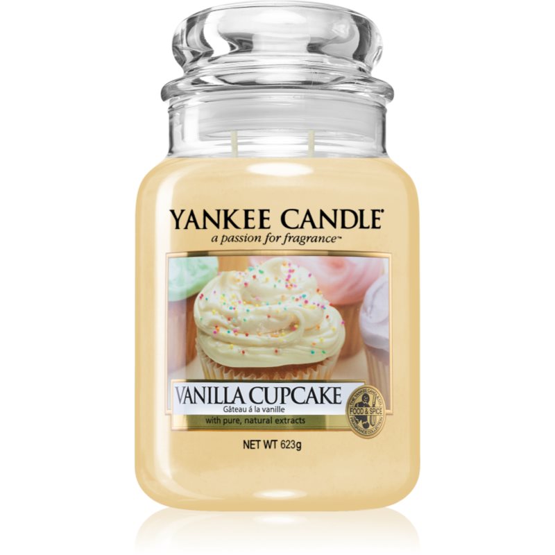 Yankee Candle Vanilla Cupcake vonná svíčka Classic střední 623 g - parfo.cz