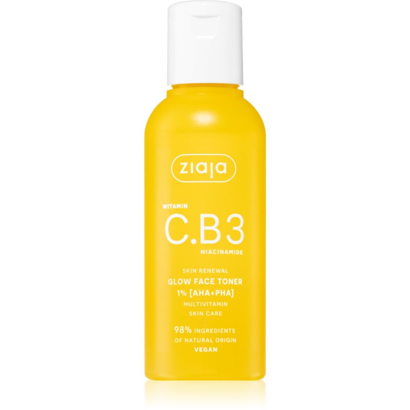 Ziaja Vitamin C.B3 Niacinamide exfoliační čisticí tonikum s kyselinami 1% [aha+pha] 120 ml - parfo.cz