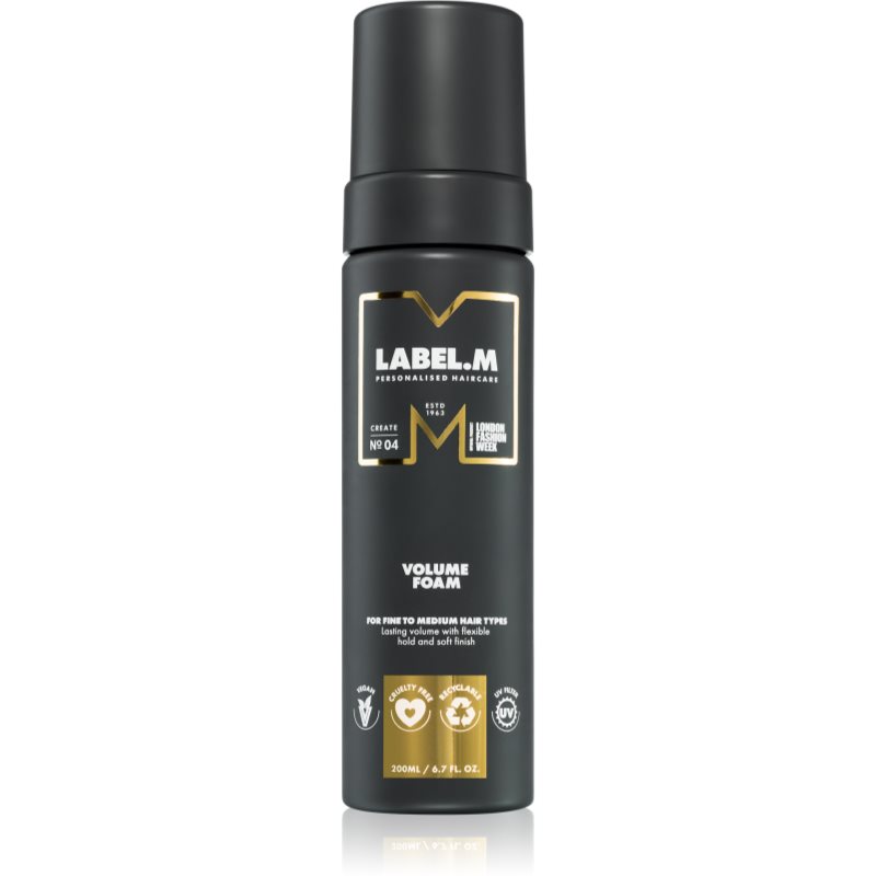 label.m Fashion Edition luxusní objemová pěna pro všechny typy vlasů 200 ml - parfo.cz