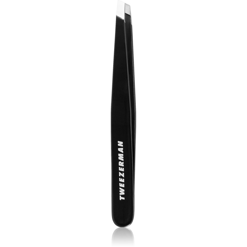 Tweezerman Studio Collection pinzeta se zešikmeným koncem Black 1 ks - parfo.cz