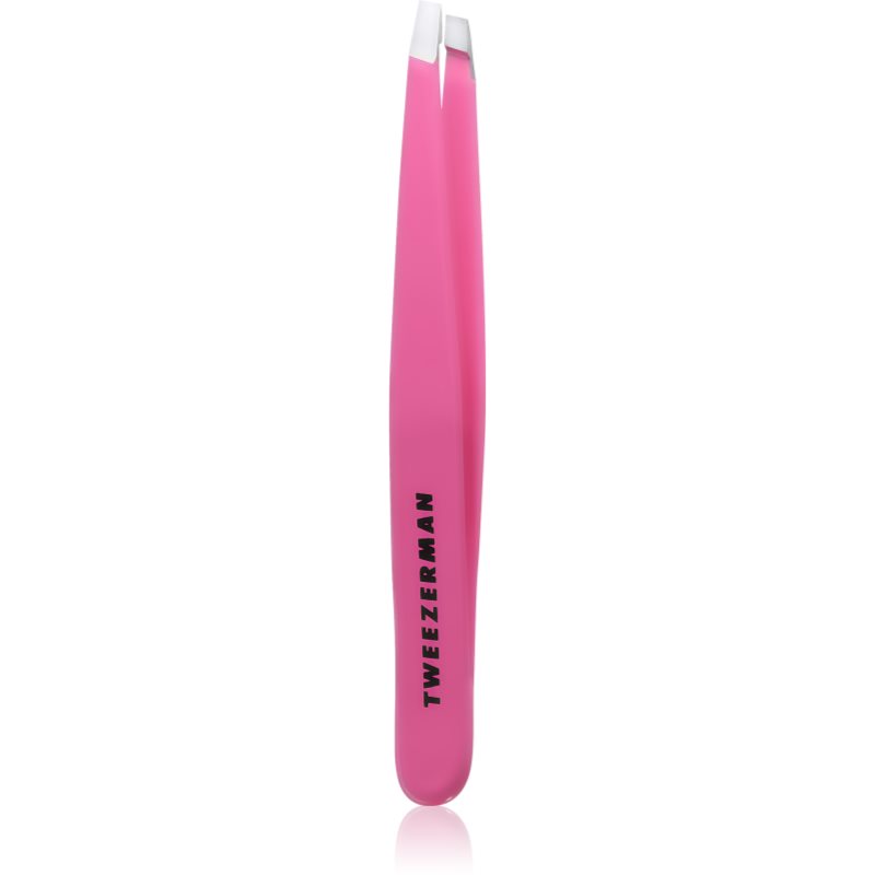 Tweezerman Studio Collection pinzeta se zešikmeným koncem Pink 1 ks - parfo.cz
