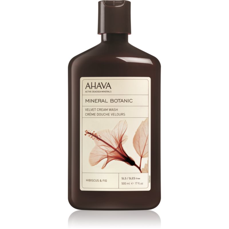 Ahava Mineral Botanic Hibiscus & Fig sametový sprchový krém ibišek a fík 500 ml - parfo.cz