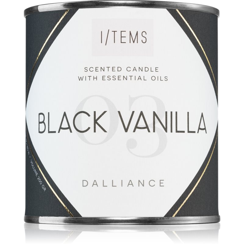 I/TEMS Essential 03 / Black Vanilla vonná svíčka 200 g - parfo.cz
