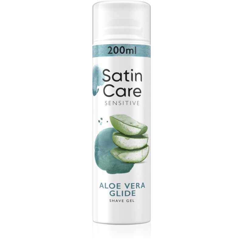 Gillette Satin Care Aloe Vera gel na holení pro ženy 200 ml - parfo.cz