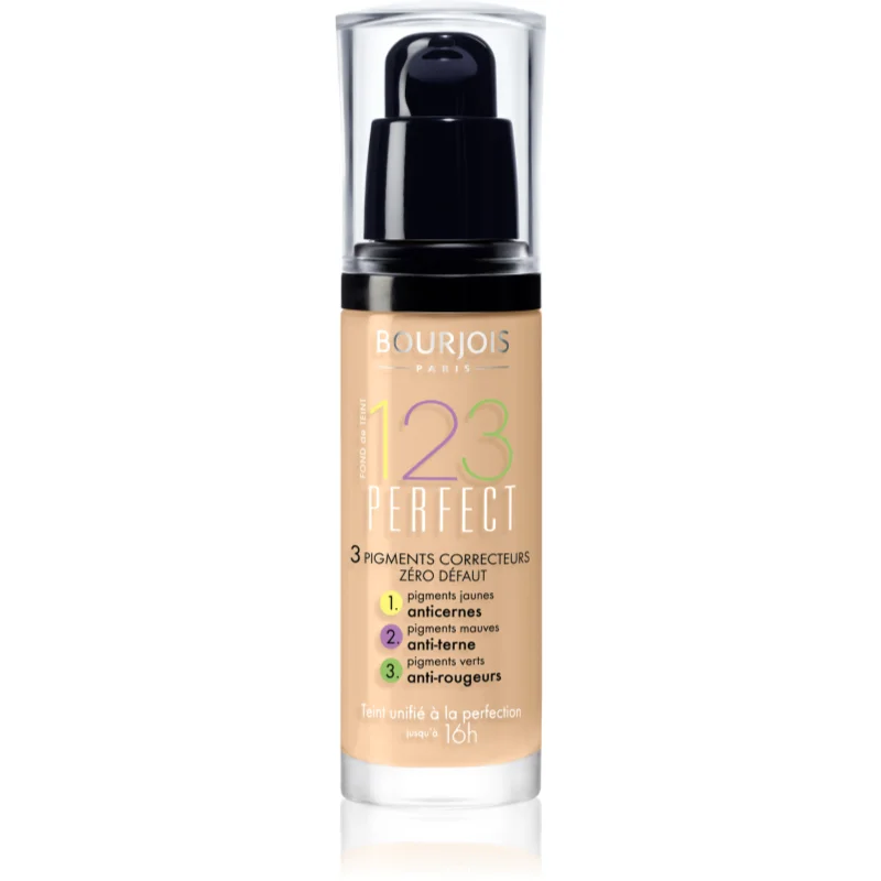 Bourjois 123 Perfect tekutý make-up pro perfektní vzhled odstín 51 Vanille Clair SPF 10 30 ml - parfo.cz