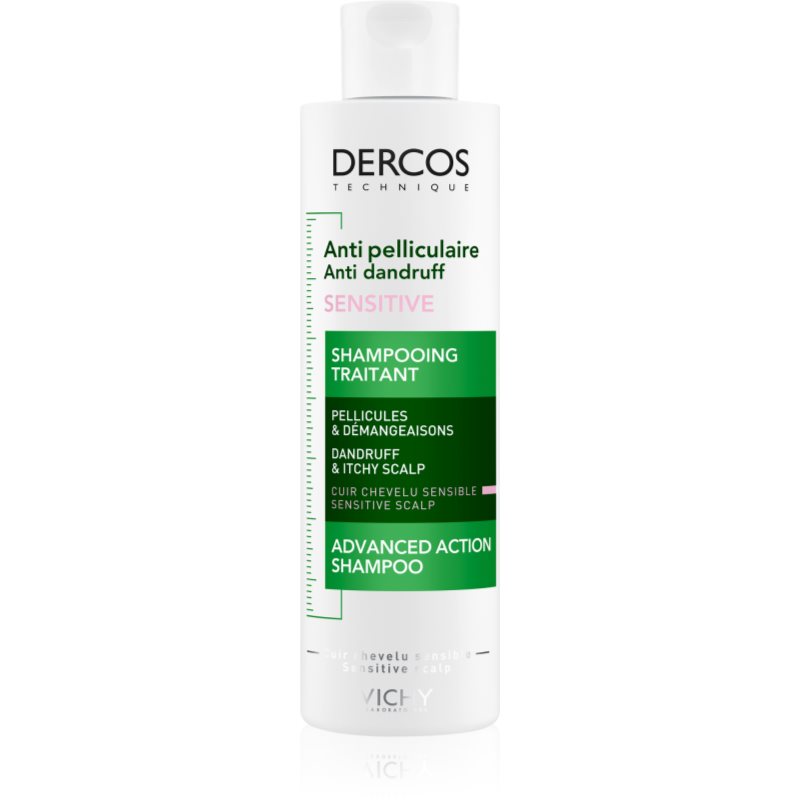 Vichy Dercos Anti-Dandruff Sensitive šampon zklidňující citlivou pokožku hlavy proti lupům 200 ml - parfo.cz