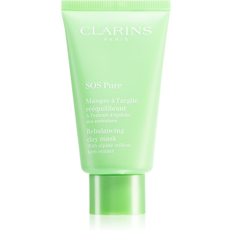 Clarins SOS Pure Rebalancing Clay Mask jílová maska pro smíšenou až mastnou pokožku 75 ml - parfo.cz