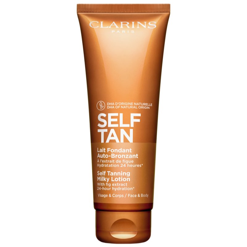 Clarins Self Tan Milky Lotion samoopalovací mléko na tělo a obličej 125 ml - parfo.cz