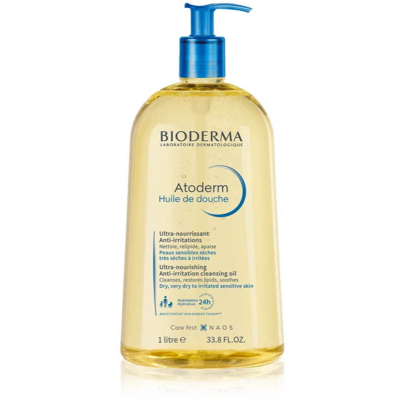 Bioderma Atoderm Sprchový Olej vysoce výživný zklidňující sprchový olej pro suchou a podrážděnou pokožku 1000 ml - parfo.cz
