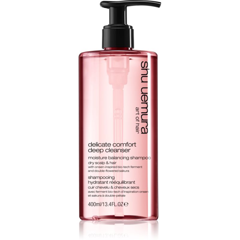 Shu Uemura Deep Cleanser Delicate Comfort hydratační šampon pro suché vlasy 400 ml - parfo.cz