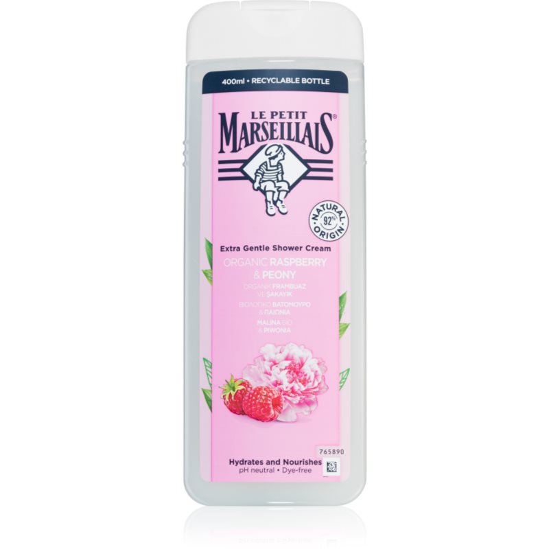 Le Petit Marseillais Raspberry & Peony Bio krémový sprchový gel 400 ml - parfo.cz